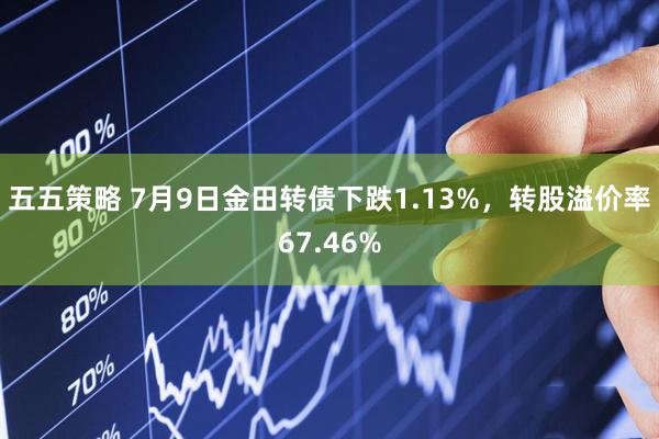 五五策略 7月9日金田转债下跌1.13%，转股溢价率67.46%