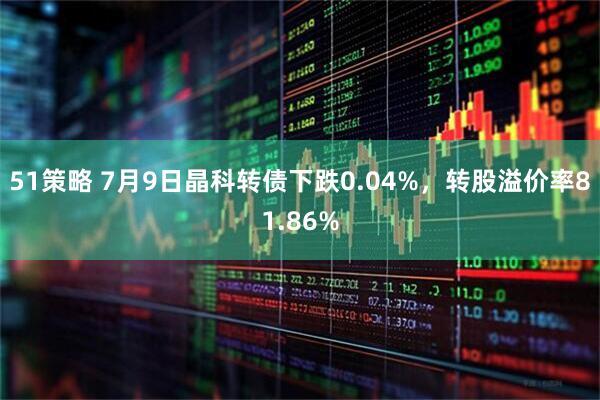 51策略 7月9日晶科转债下跌0.04%，转股溢价率81.86%