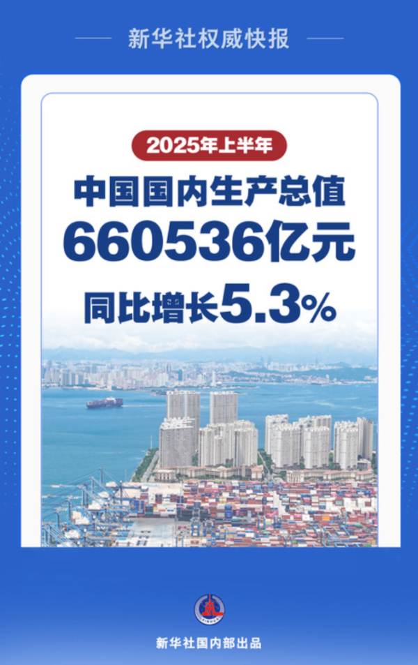 牛宝宝 新华视点｜稳中向好 韧性凸显——从半年报看中国经济形与势